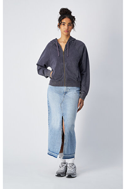 Champion Mineral Dye Full Zip Hoodie Sweatshirt Purple Women's Hooded Sweatshirt-117723-Vs517