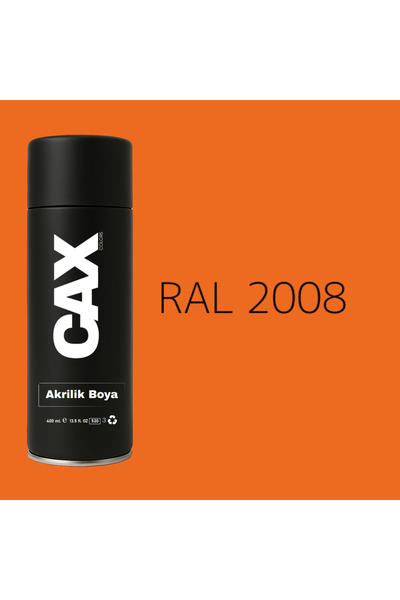 caxcolors EXTRA PİGMENTLİ ÖZEL YAPIM AKRİLİK SPREY BOYA 400 ML (TURUNCU TONLA...