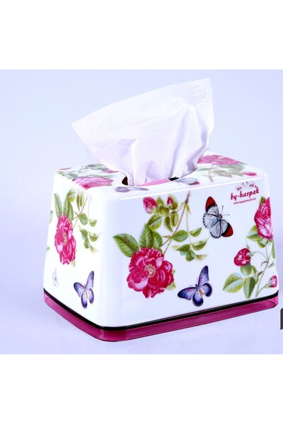 PRATİKPAK حامل مناديل مبللة من البلاستيك منظم من Practicalpak مع ملصق بصري أفقي