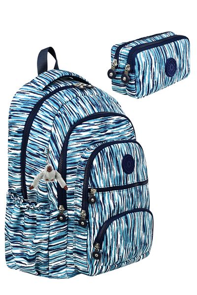 Little Jom 2-Piece Luxury Crinkle Backpack + Pen Holder