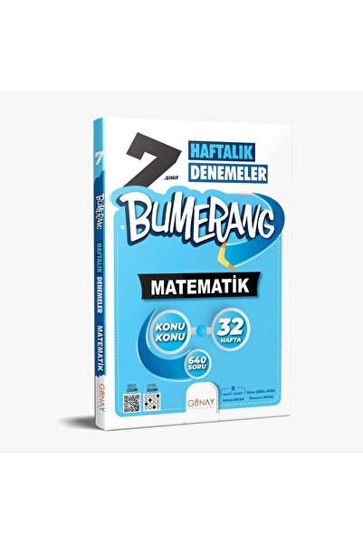 Günay Yayınları GÜNAY YAYINLARI 7. SINIF BUMERANG MATEMATİK 32 HAFTALIK DENEM...