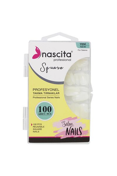 nascita False Nails 100 Pieces Square Nasnaıl00167