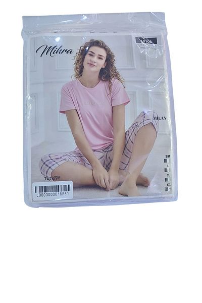 Mihra Milan Capri Short Sleeve Pajama Set