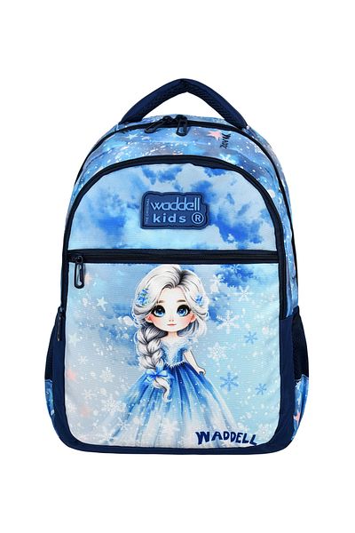Waddell Rucsac pentru școală primară cu model Ice Girl, cutie de prânz
