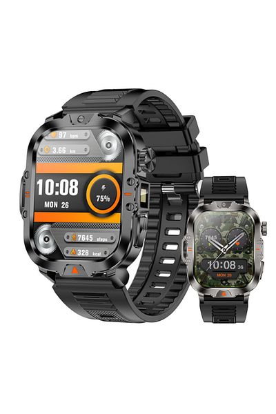 OEM Smartwatch HUIERS HES-V17 Unisex, 2" TFT Touch Screen, 400mAh Battery, BT5.3, Bluetooth Call, IP68,