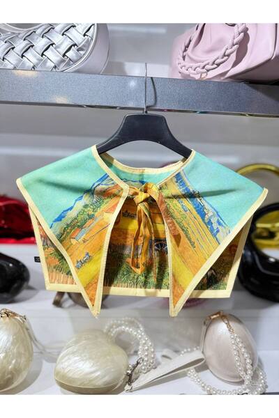 MODAGK Imported Vintage Shawl Collar Scarf - Collar