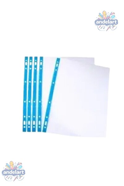 andelart A4 Kristal Poşet Dosya 5 Adet Kalın Poşet Dosya Föy
