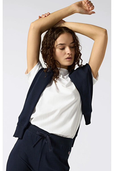 Champion C-Table SS Tee Beyaz Kadın Tişört-117964-WW001