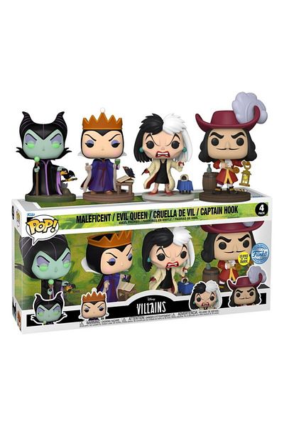 Funko Disney Villains POP! Movies Vinyl Figure 4-Pack Villains (GW)(EMEA) 9 cm