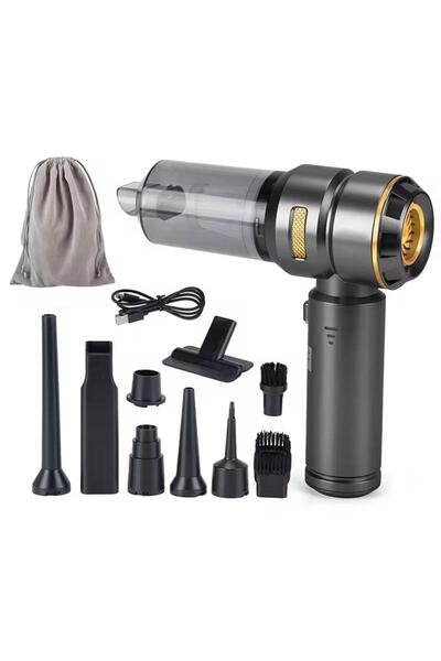 Qifit El Tipi Elektrikli Süpürge 100w Güçlü Motor Usb Şarjlı Araç Ev Koltuk T...