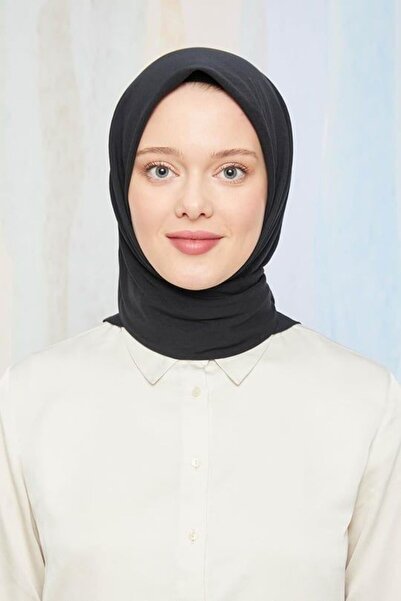 PİRAMİT ليفيدور وشاح جاز مربع من القطن باللون الأسود