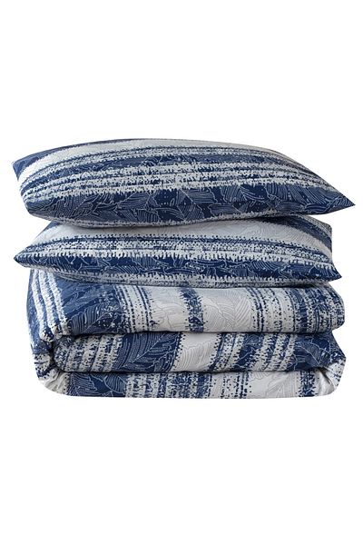 Mürdüm Home Leaf Patterned 100% Cotton Sheet Double Duvet Cover Set