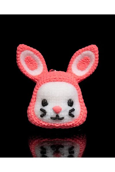3dyonix 3D Knitted Looking Rabbit Keychain