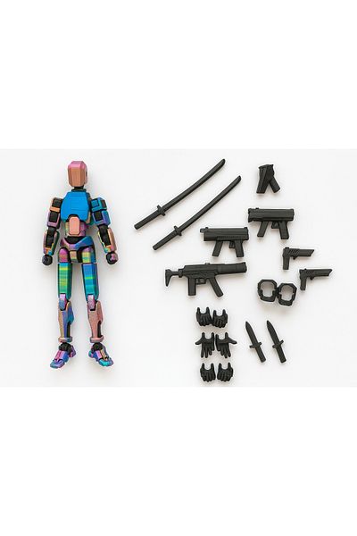 D B Morph Dummy 13 Fully Articulated Figure Toy (Multicolor) + Weapons