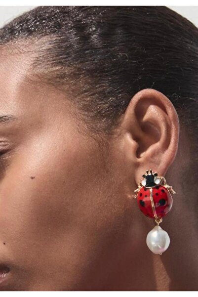 silversuaris z*ra model uğur böcekli yeni sezon yazlık kadın küpe