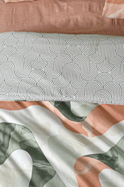 Mürdüm Home Lotus 100% Cotton Double Duvet Cover Set