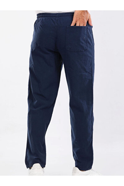 LUSSOLİFE Men's Large Size Elastic High Waist Raw Cloth