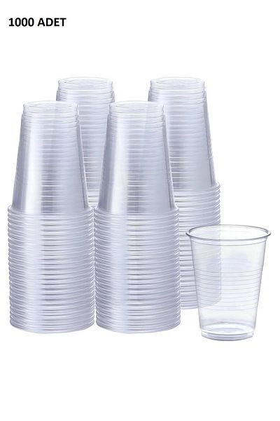 Dispoza Vending Machine Cup Pet Cup Plastic Soft Drink and Water Cup 1000 Pieces 180 Cc