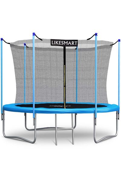 İSP Trampoline 305 CM "ISP LikeSmart" Steel, with Protective Net, Access Ladder, Supports up to 1