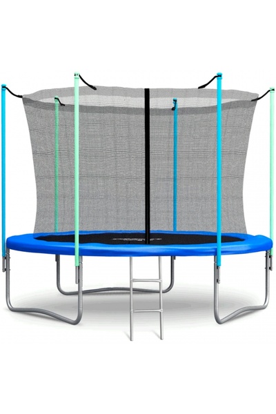 İSP Trambulina 315 CM "ISP JumpHigh" din Otel, cu Plasa de Protectie, Scara de Acces, Suporta pana la 15