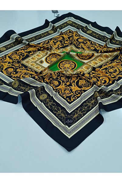 PİRAMİT Labutic Ethnic Model Ti̇vi̇l Scarf Black Green