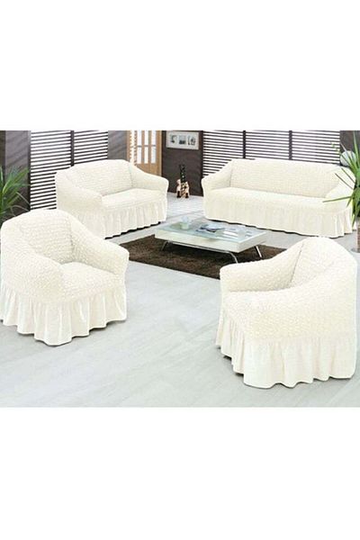 GENERAL Fabinni Sofa Cover Set - 4 Pieces - White