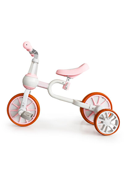 İSP 4 in 1 Tricycle "ISP LikeSmart", with pedals and removable training wheels, Non-slip Handles, Pi