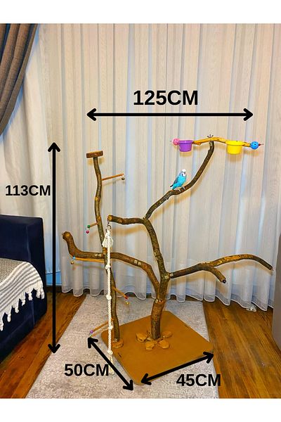 Ciko Kafes Bird Playground with Detachable Parts