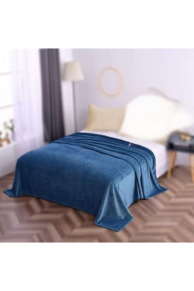 FIONNA.RO Cocolino Thin Blanket UNI - Navy Blue