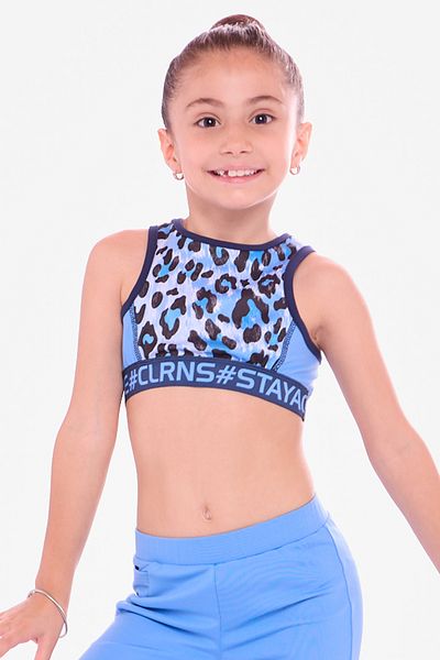 Colorinas Tricou crop pentru gimnastică
