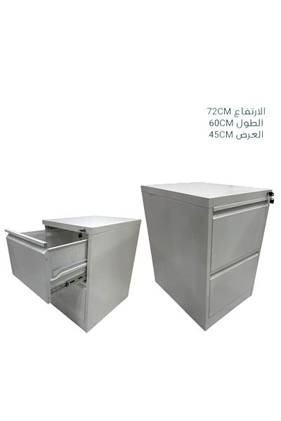 Ch 2-door iron chest of drawers