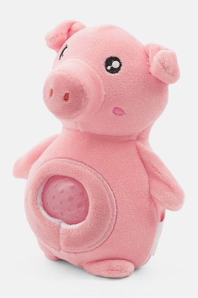 Jellyroos Plush Funny Tummy-Hamlet, Pink