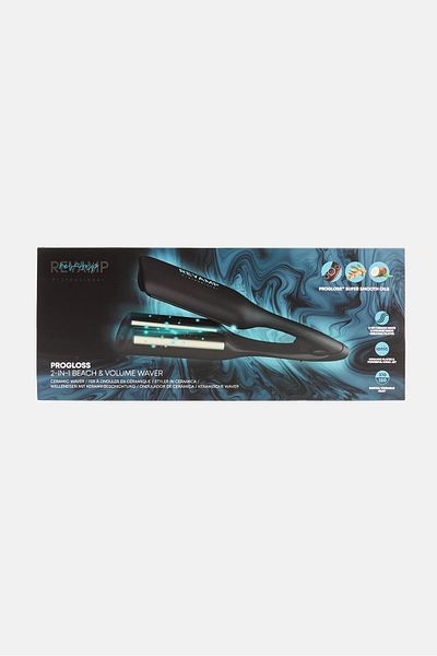 Revamp Progloss 2-in-1 Beach Volume Waver, Black