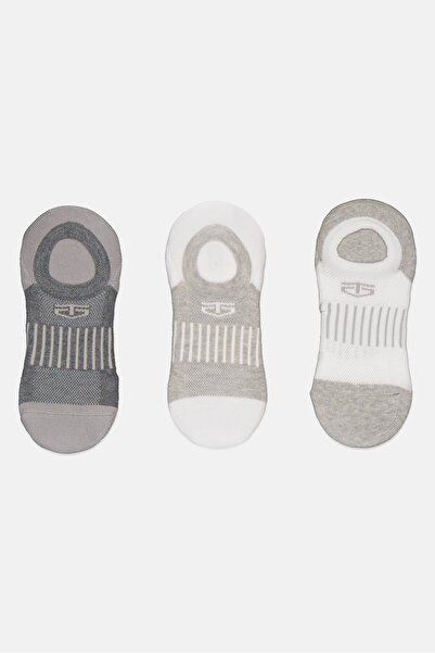 Tapout Men 3 Pairs Textured Cycling Sock, Multicolor