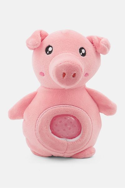 Jellyroos Plush Funny Tummy-Hamlet, Pink