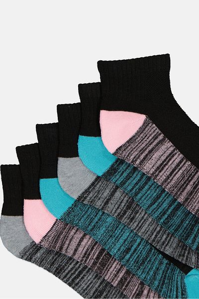 CLARKS Women 6 Pairs Brand Logo Chaussettes Socks, Multicolor