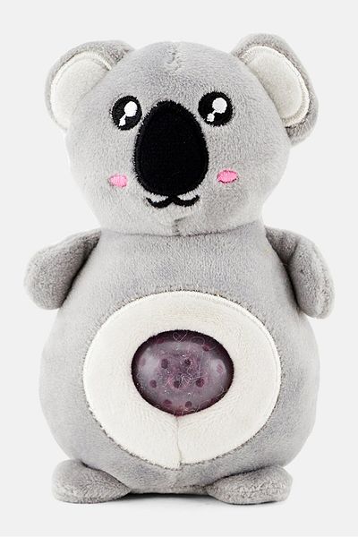 Jellyroos Plush Funny Tummy Sparkles, Grey/Offwhite