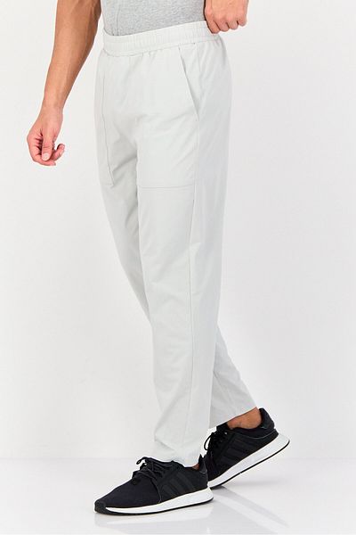 RBX Men Sportswear Fit Plain Outdoor Trackpants, Light Grey