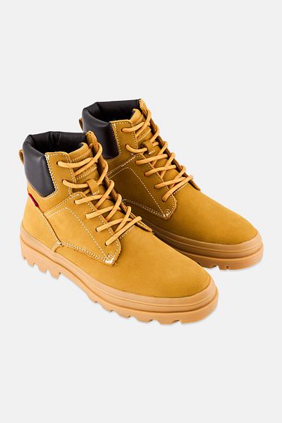 Levi's Women Camp 03 Lace Up Ankle Boots, Mustard