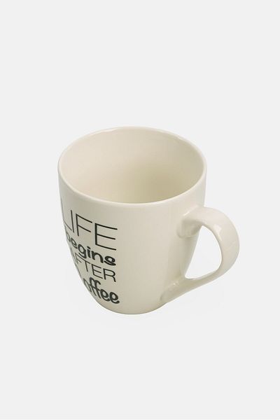 Ritzenhoff & Breker Wide Printed Porcelain Mug 590ml, White