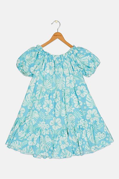 Koton Kids Girl Floral Print Dress, Multicolor
