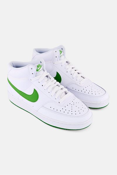 Nike Women Court Vision Mid Lace Up Outdoor Shoes, White