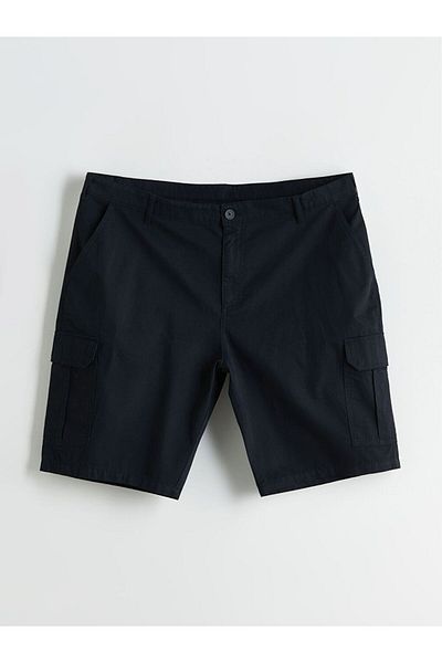 LC Waikiki Xside Plus Size Standard Fit Gabardine Men's Shorts