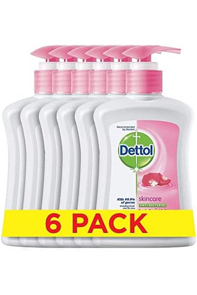 Dettol Skincare Hand Wash - Pack of 6 Pcs (6 x 200 ml)