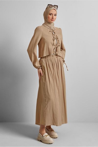 Alvina Muslin Skirt Suit 45342