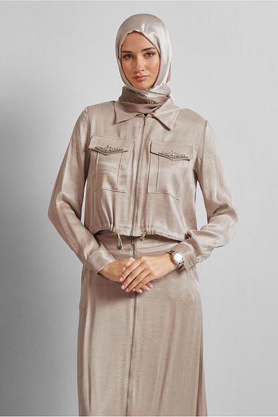 Alvina Stone Skirt Suit 45384