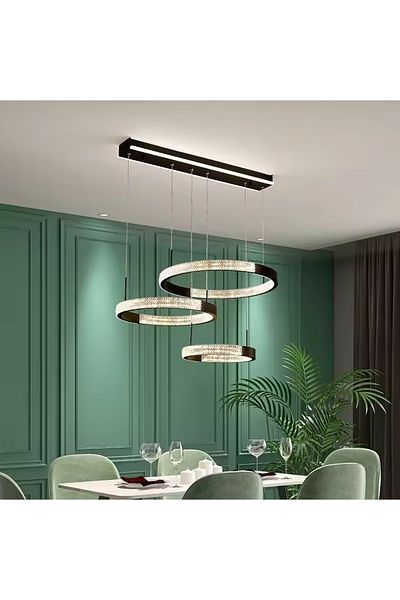 KARAZ Modern chandelier with 3 rings