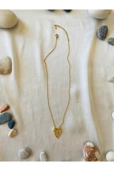 milayk Serenay Necklace Steel Gold Color