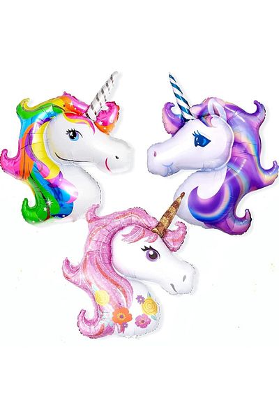 OEM Set 10 balloons with self-sealing valve, 35 cm, unicorn