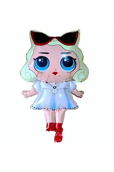 OEM Balon gigant din folie printesa cu ochelari, supapa de autoetansare, 82 x 49 cm, alb